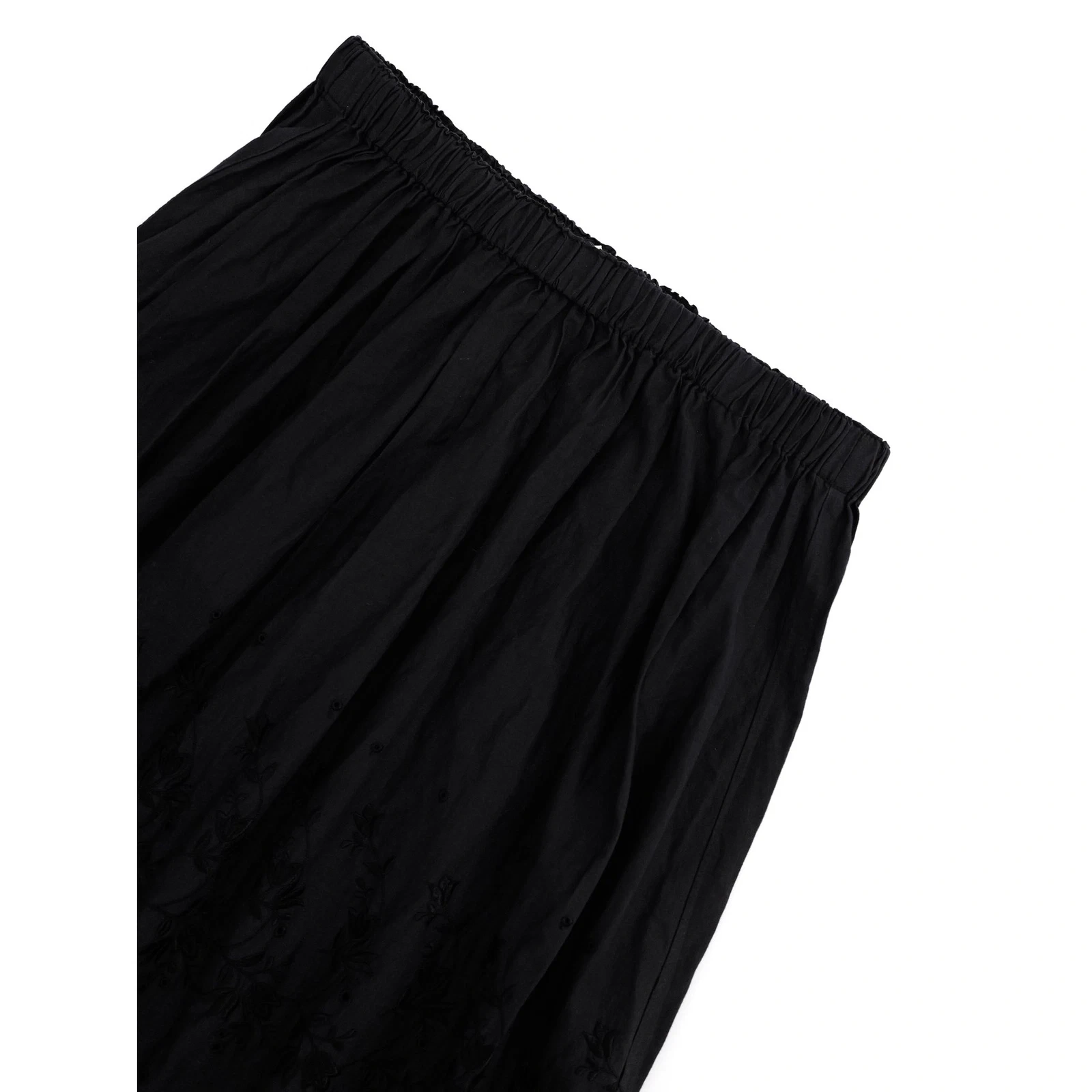COMME DES GARÇONS Jupe mi-longue Noir vintage, passéist — photo 2