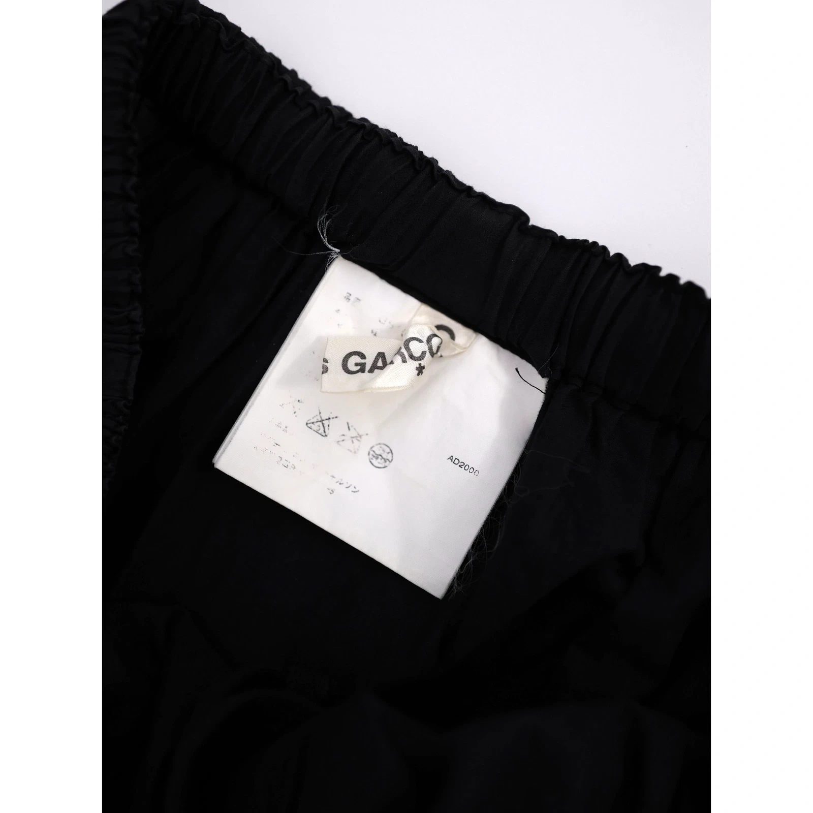 COMME DES GARÇONS Jupe mi-longue Noir vintage, passéist — photo 11