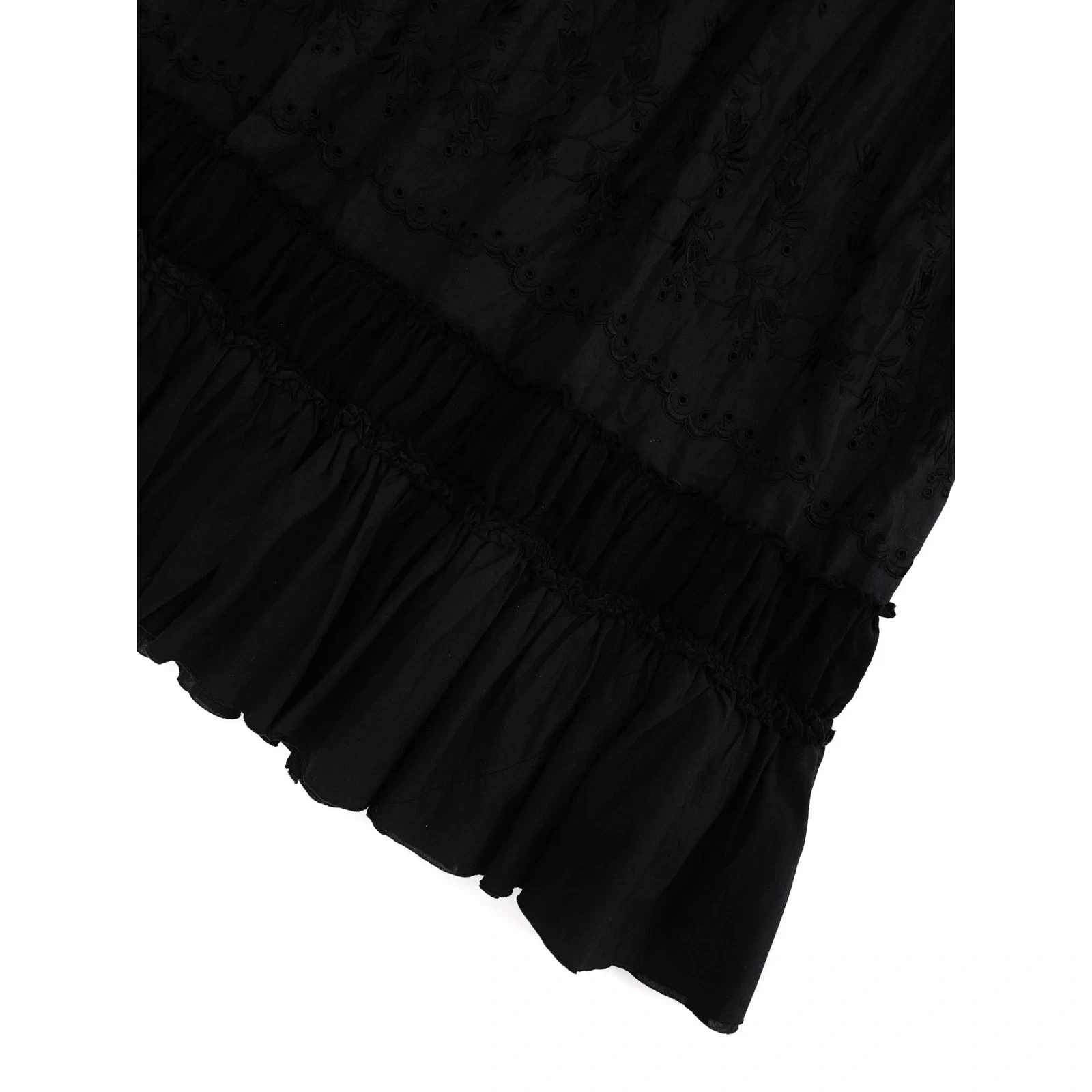 COMME DES GARÇONS Jupe mi-longue Noir vintage, passéist — photo 14