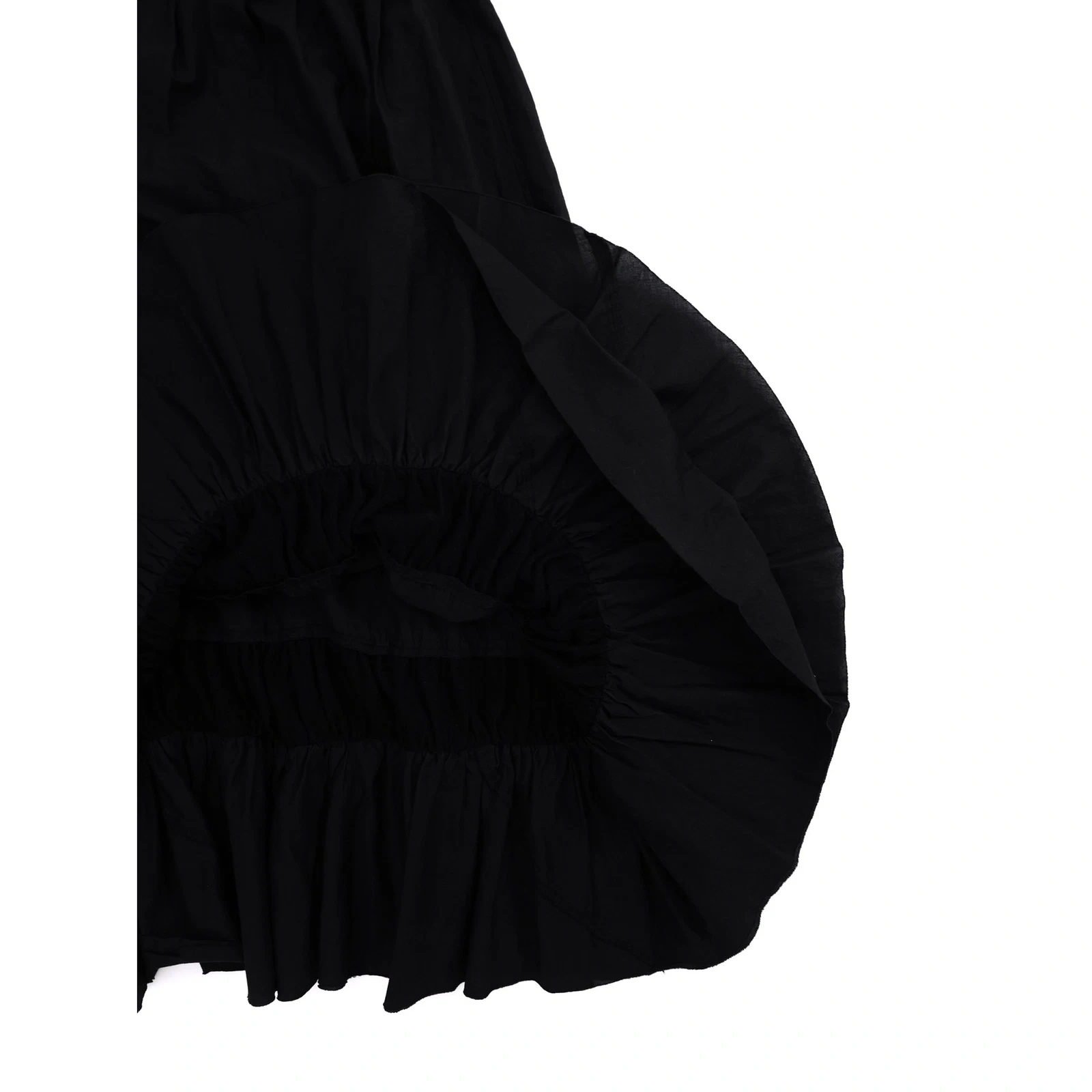 COMME DES GARÇONS Jupe mi-longue Noir vintage, passéist — photo 8