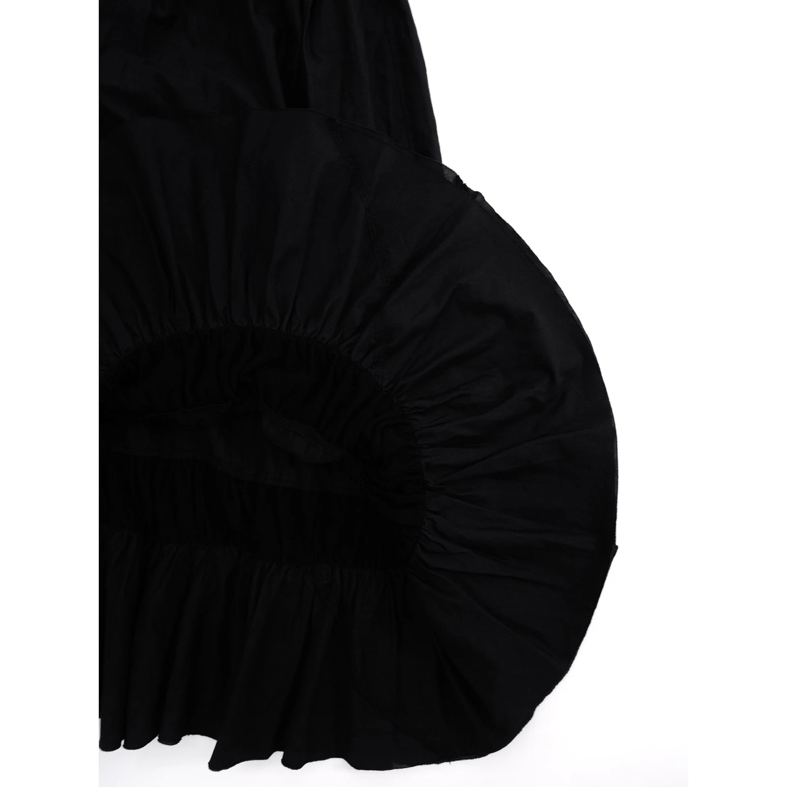 COMME DES GARÇONS Jupe mi-longue Noir vintage, passéist — photo 9