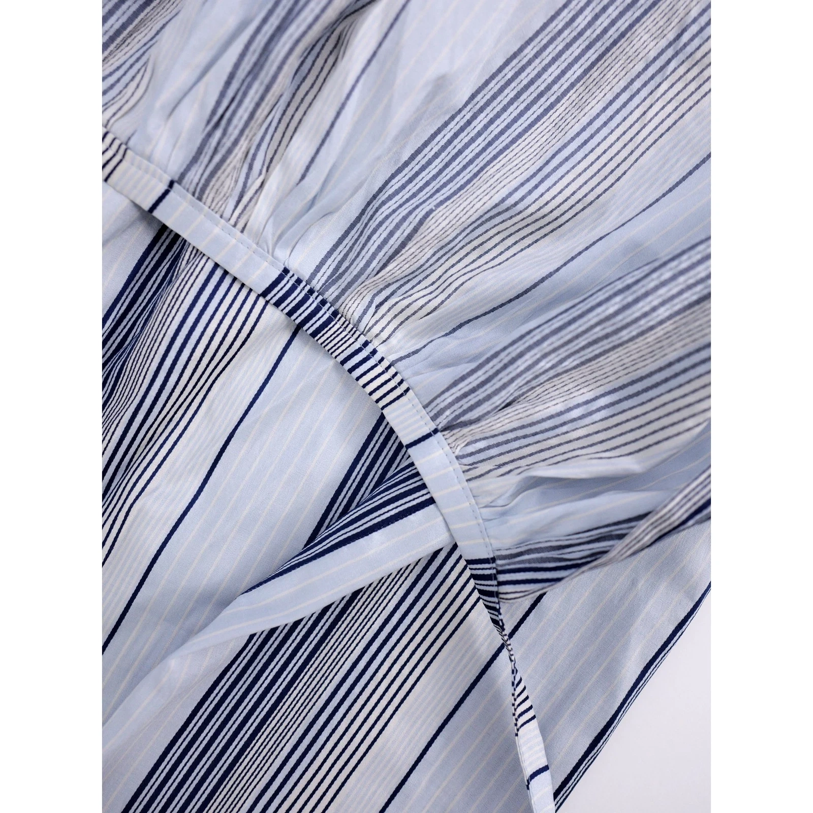 YOHJI YAMAMOTO Jupe mi-longue en soie Marine vintage, passéist — photo 15