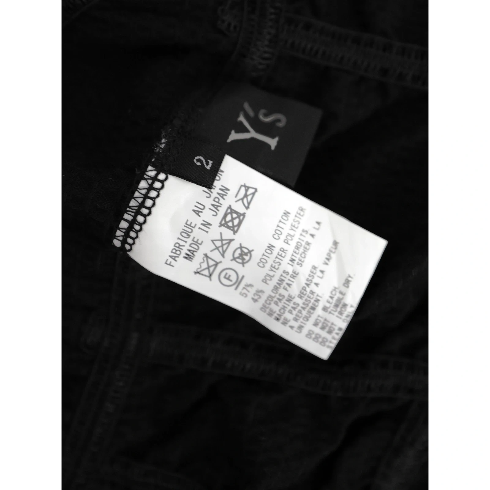 YOHJI YAMAMOTO Blouse Noir vintage, passéist — photo 11