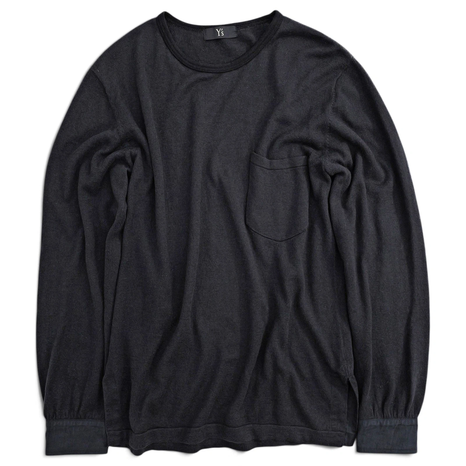 YOHJI YAMAMOTO Pull Anthracite vintage, passéist — photo 1