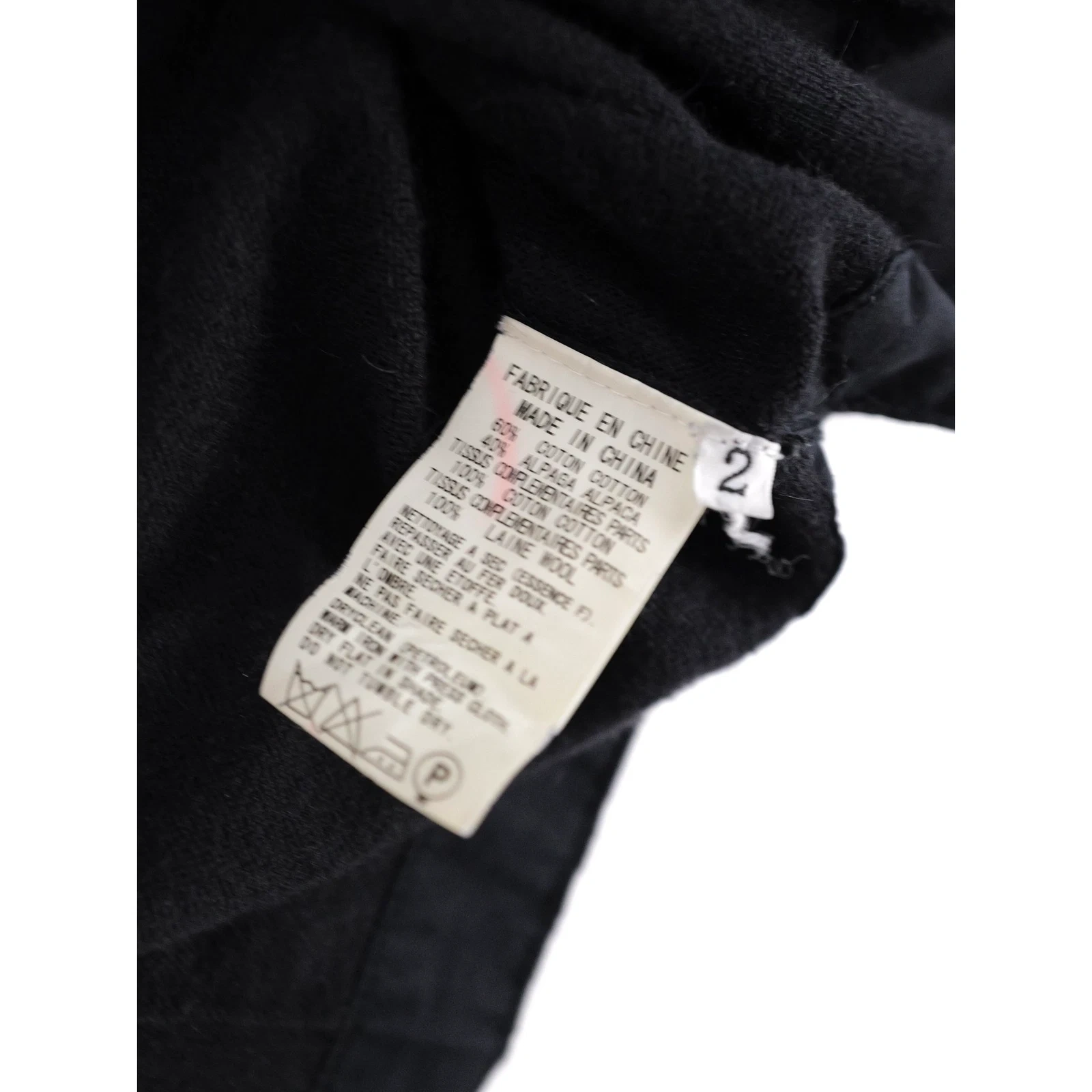 YOHJI YAMAMOTO Pull Anthracite vintage, passéist — photo 9