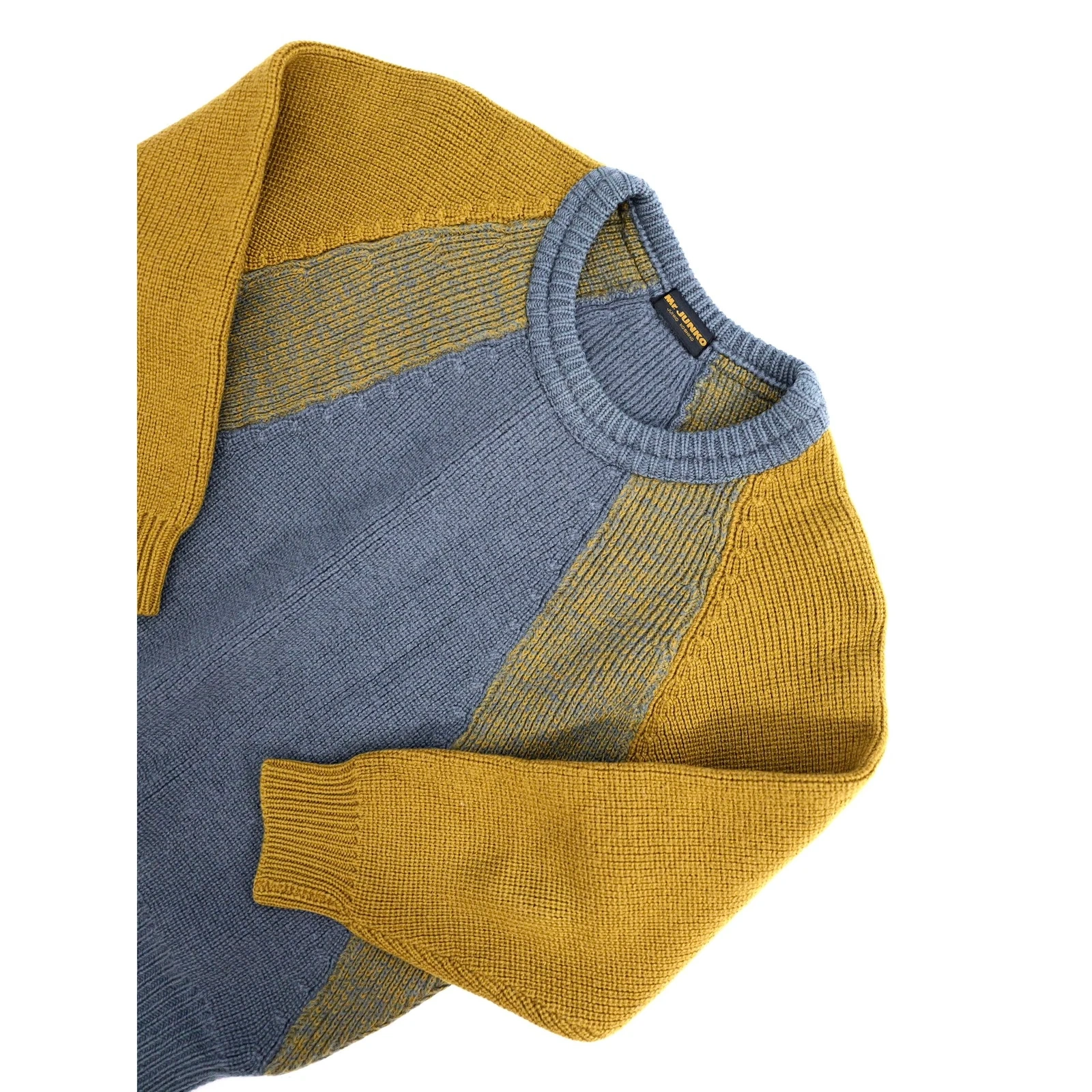 JUNKO KOSHINO Wool pull Jaune vintage, passéist — photo 2