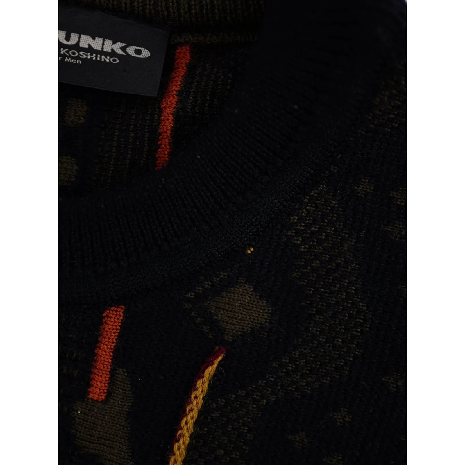 JUNKO KOSHINO Wool pull Marron vintage, passéist — photo 10