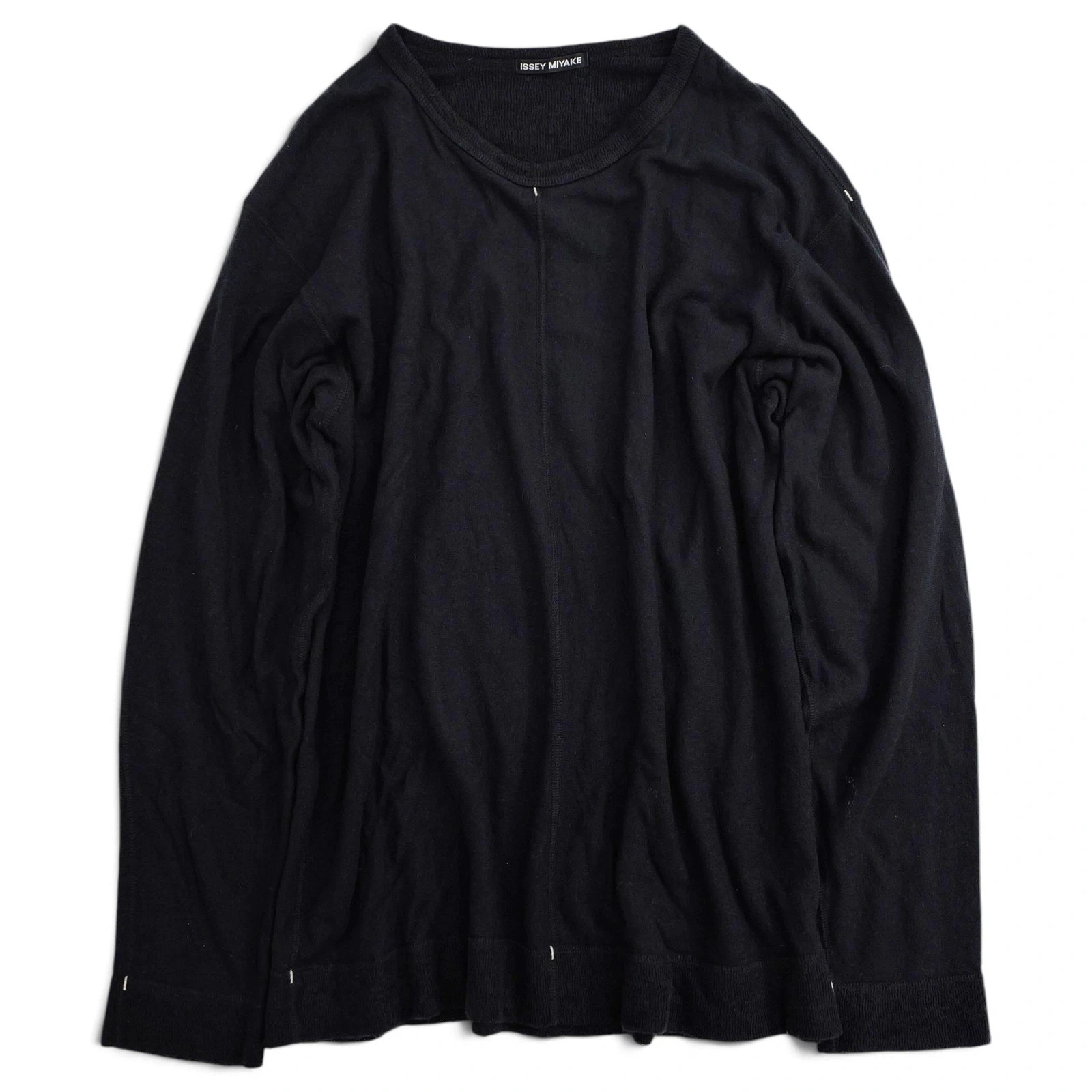 ISSEY MIYAKE Pull Noir vintage, passéist — photo 1