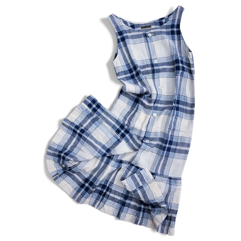 YOHJI YAMAMOTO Robe longue en lin