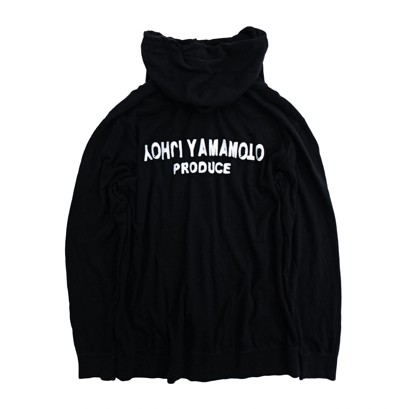 YOHJI YAMAMOTO Sweat Noir vintage, passéist — photo 3