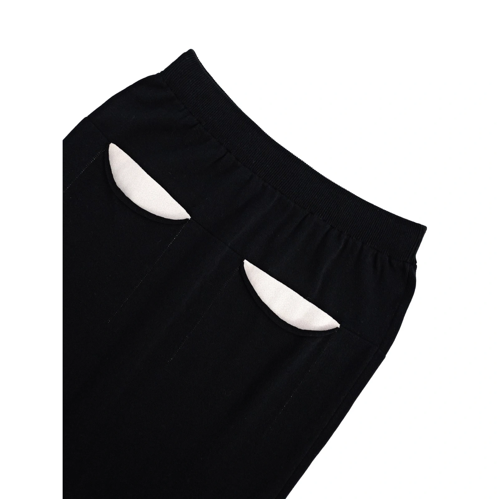 ISSEY MIYAKE Jupe mi-longue Noir vintage, passéist — photo 11