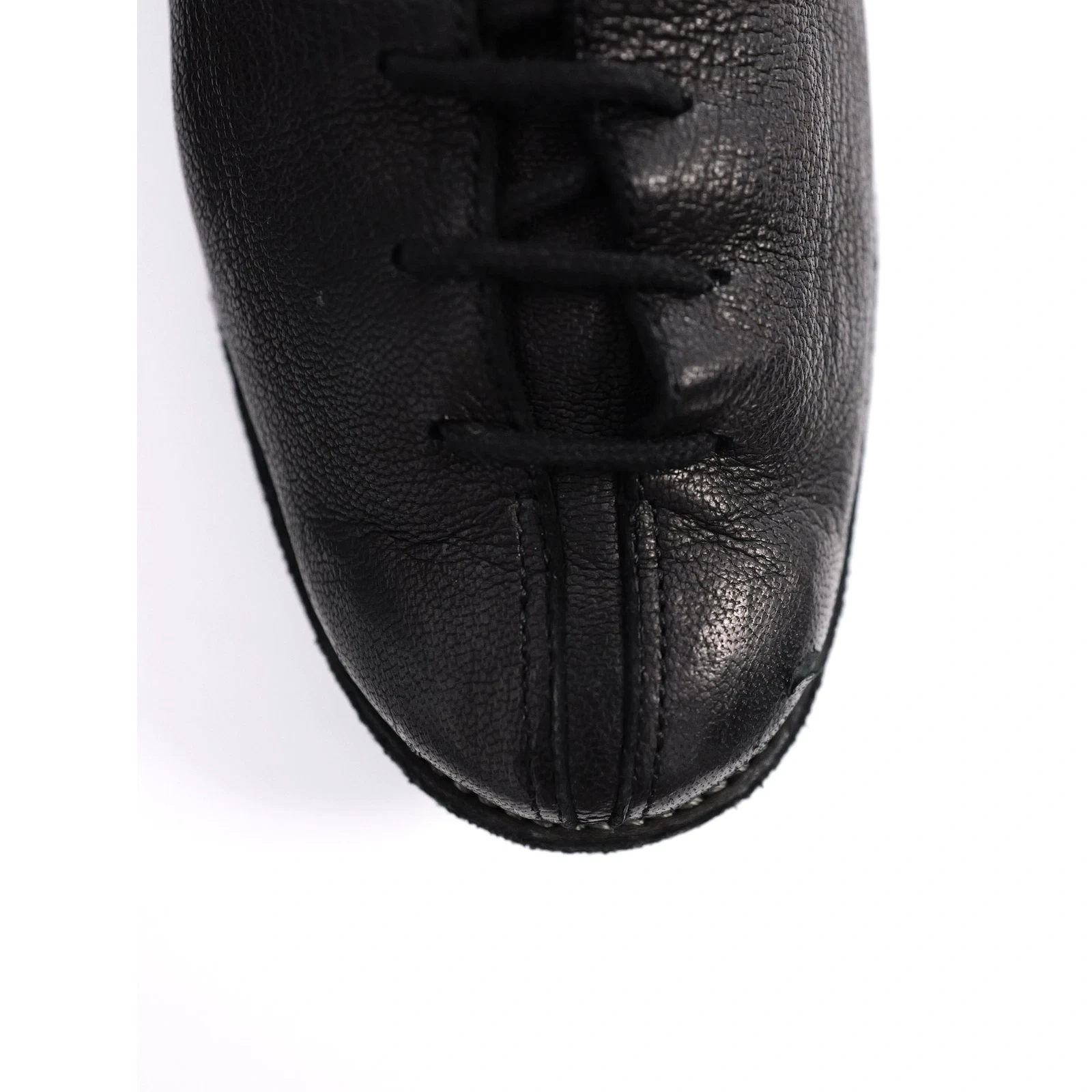 YOHJI YAMAMOTO Leather lace ups Noir vintage, passéist — photo 11
