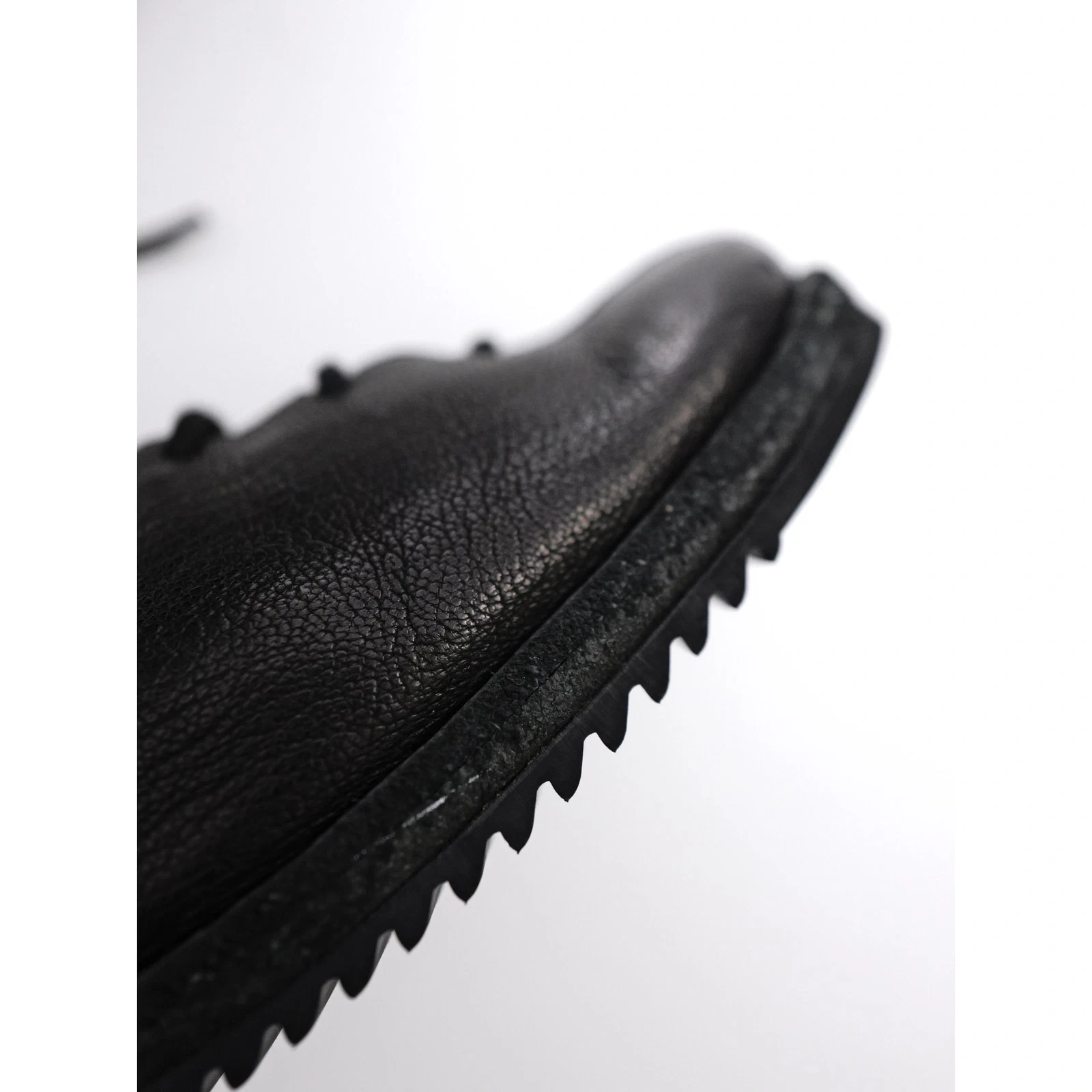 YOHJI YAMAMOTO Leather lace ups Noir vintage, passéist — photo 7