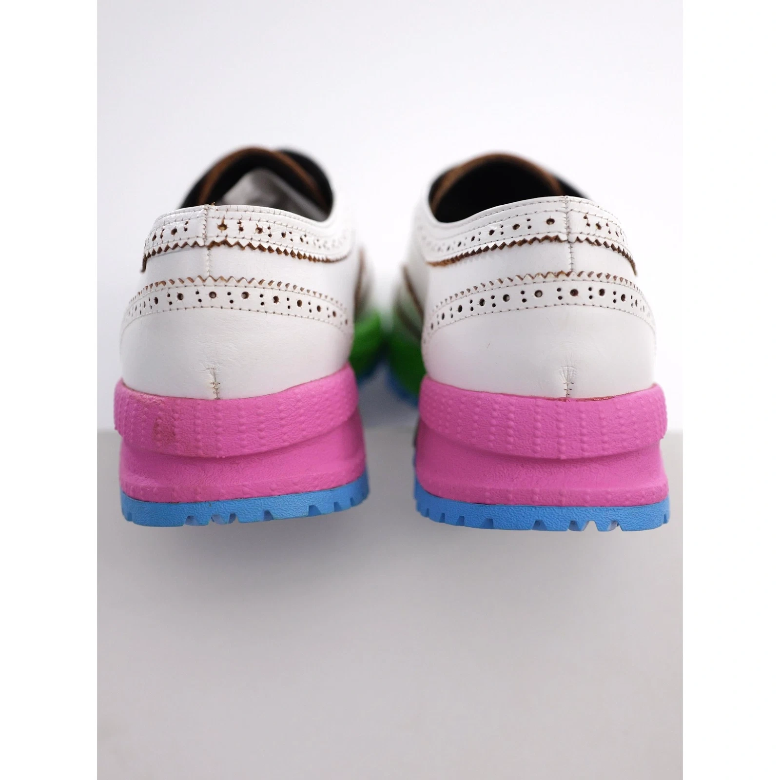 COMME DES GARÇONS Leather trainers Multicolore vintage, passéist — photo 14