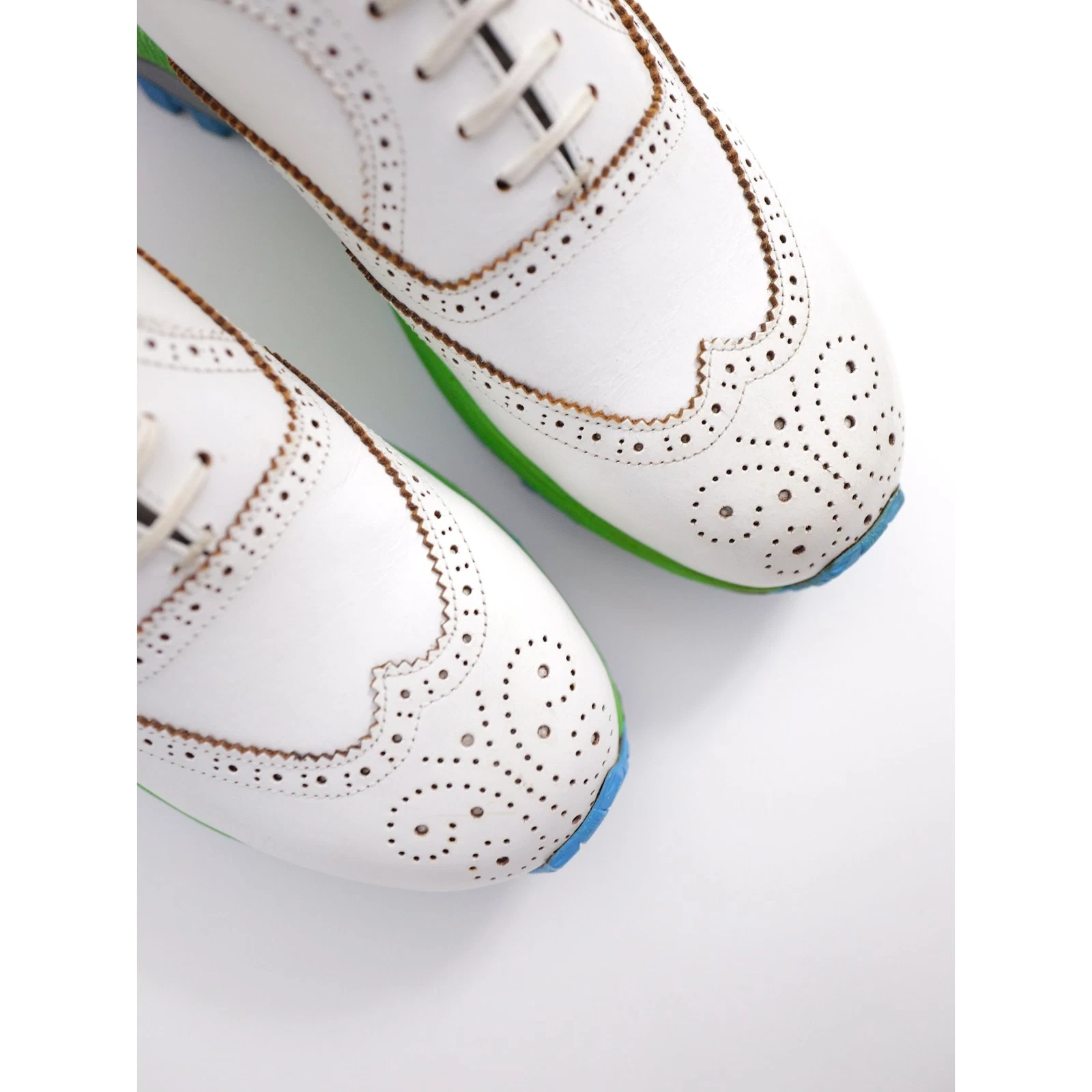 COMME DES GARÇONS Leather trainers Multicolore vintage, passéist — photo 7
