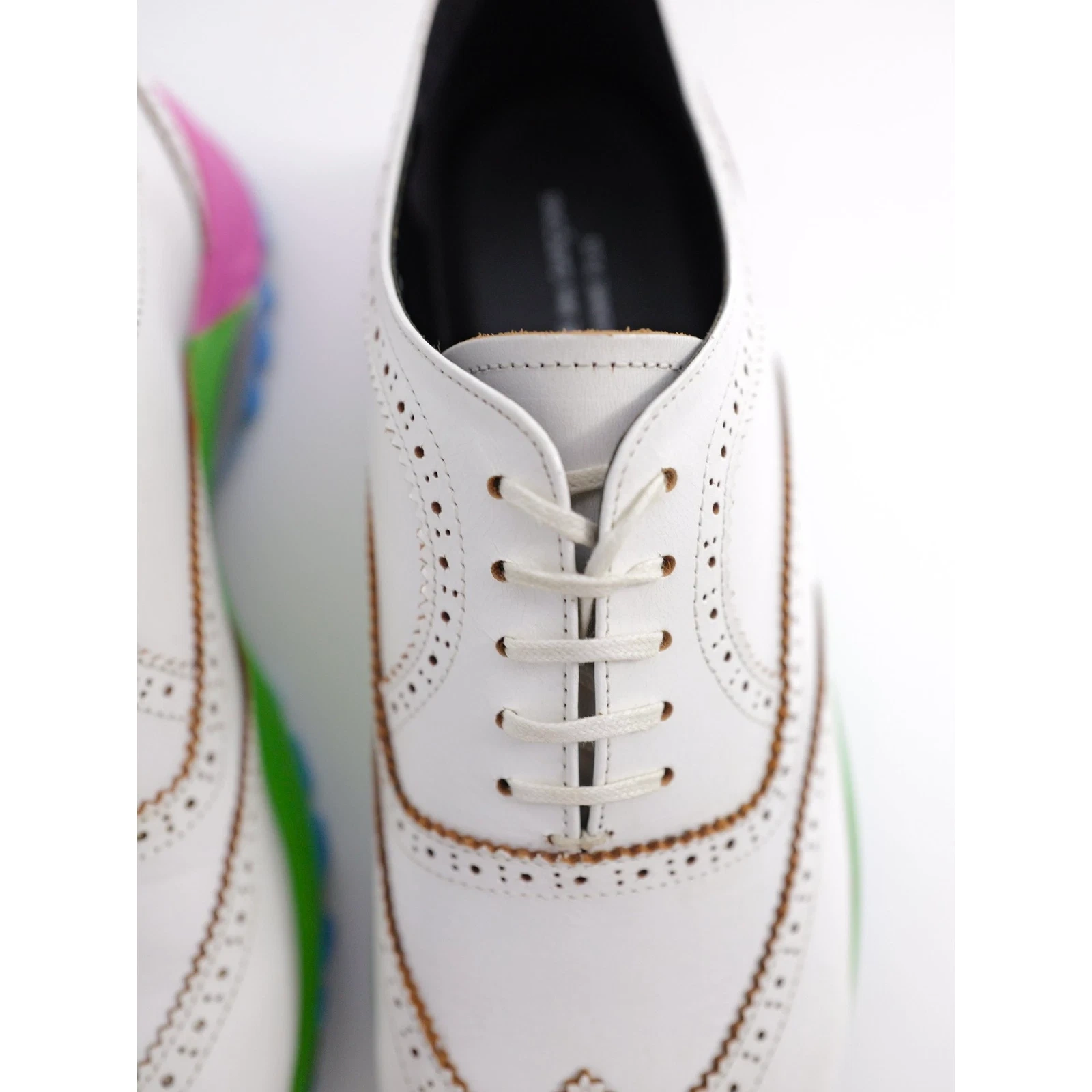 COMME DES GARÇONS Leather trainers Multicolore vintage, passéist — photo 8