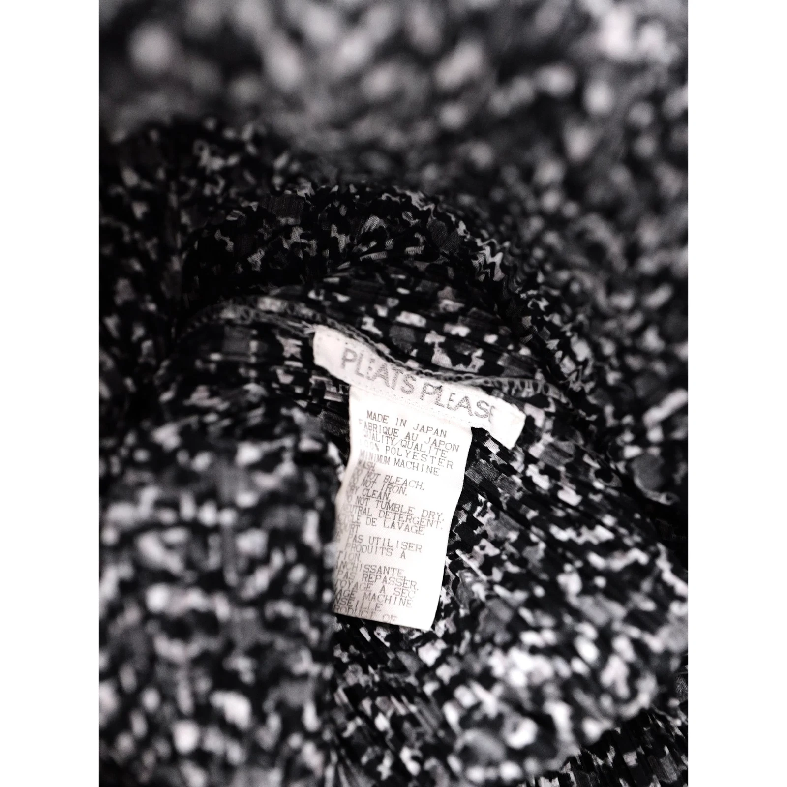 ISSEY MIYAKE Blouse Gris vintage, passéist — photo 7