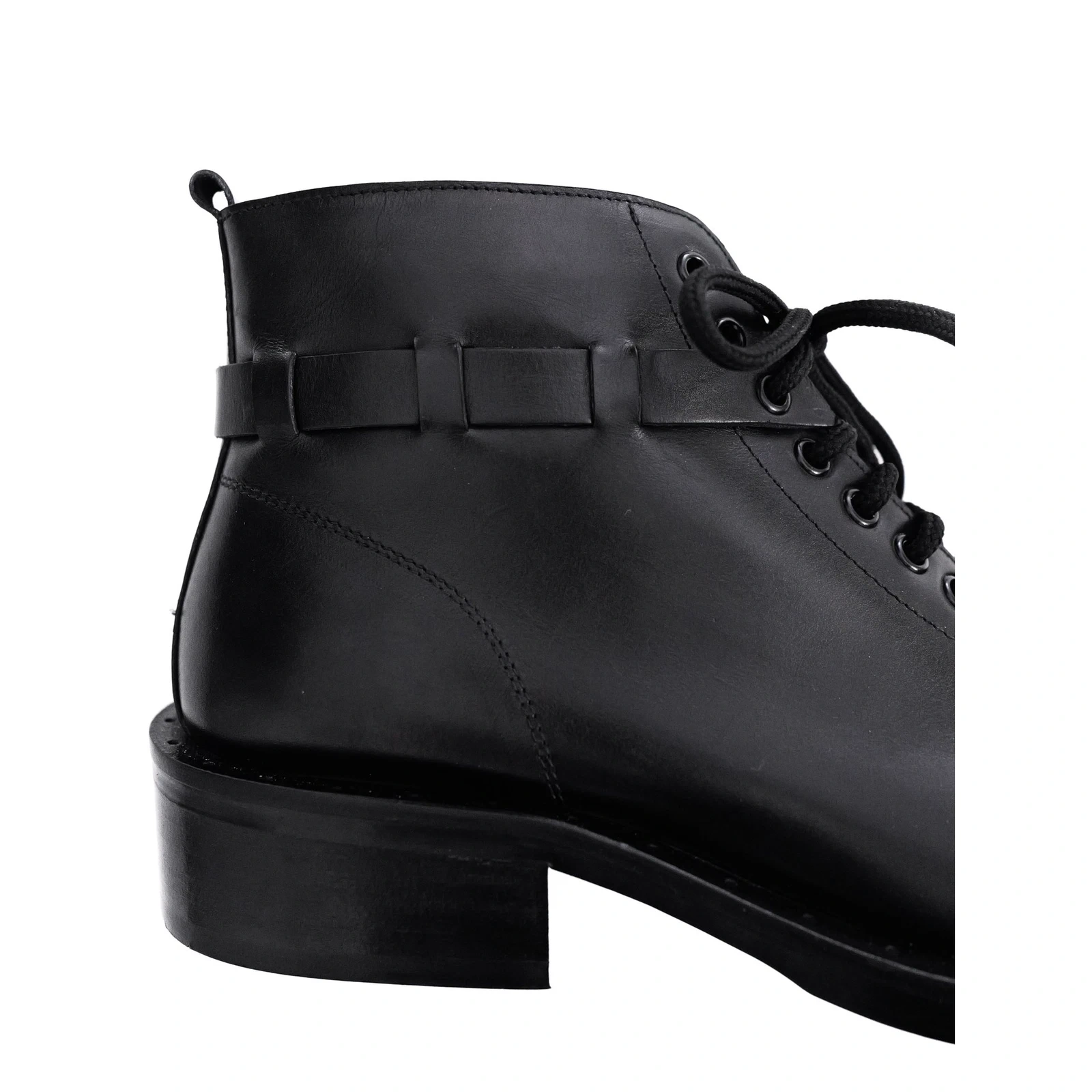 YOHJI YAMAMOTO Leather boots Noir vintage, passéist — photo 6