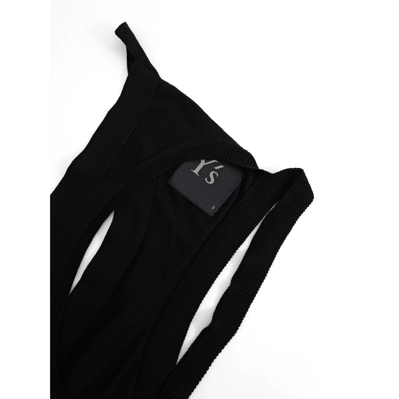 YOHJI YAMAMOTO Camisole Noir vintage, passéist — photo 2