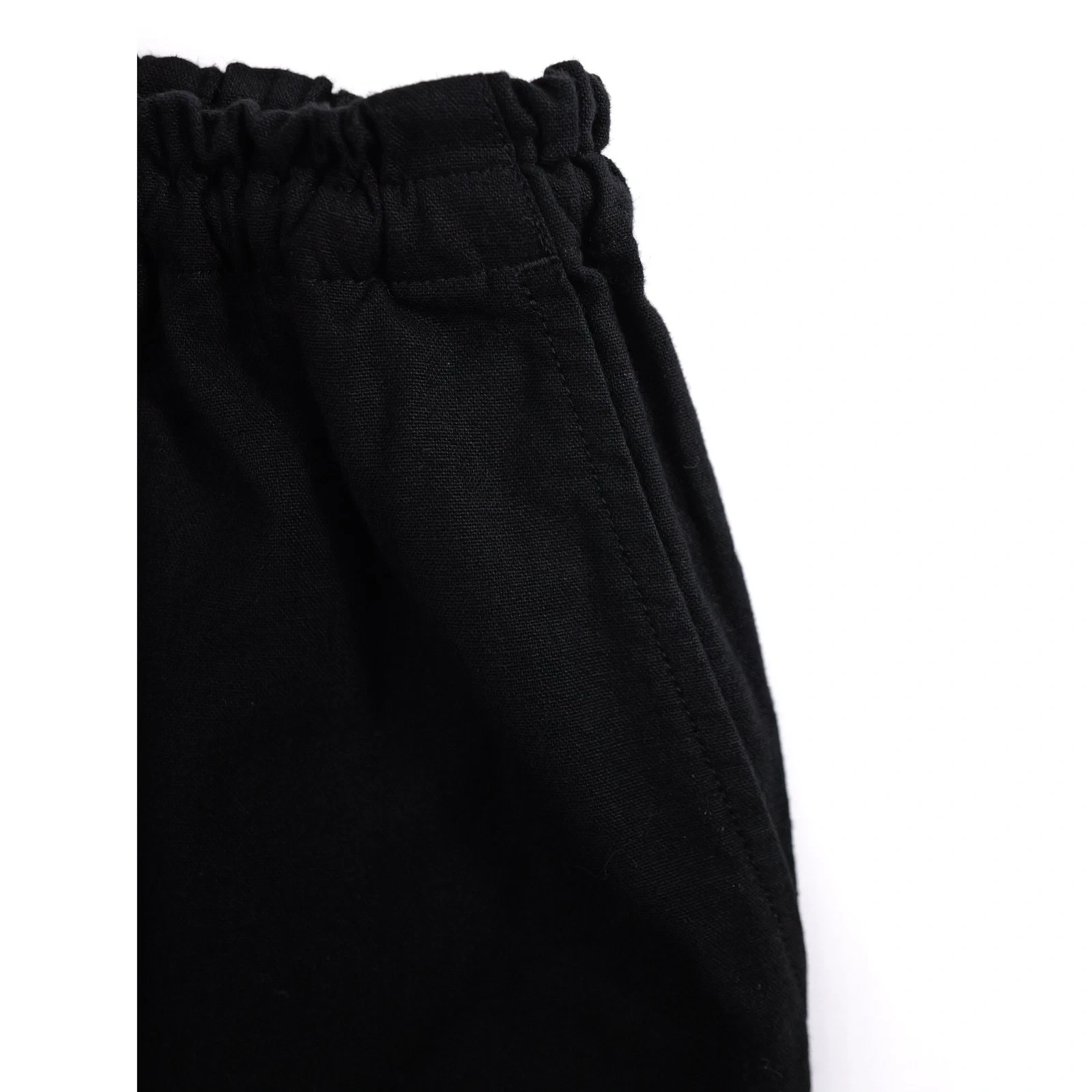 COMME DES GARÇONS Pantalon en lin Noir vintage, passéist — photo 6