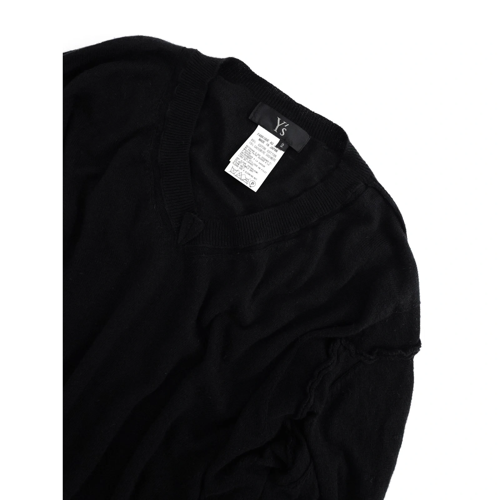 YOHJI YAMAMOTO Jumper Noir vintage, passéist — photo 2